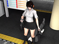 Libido Labo's 3DCG Schoolgirl Panty-Shot Peeping Video Compilation 4
